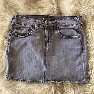 Old Navy grey denim jean skirt